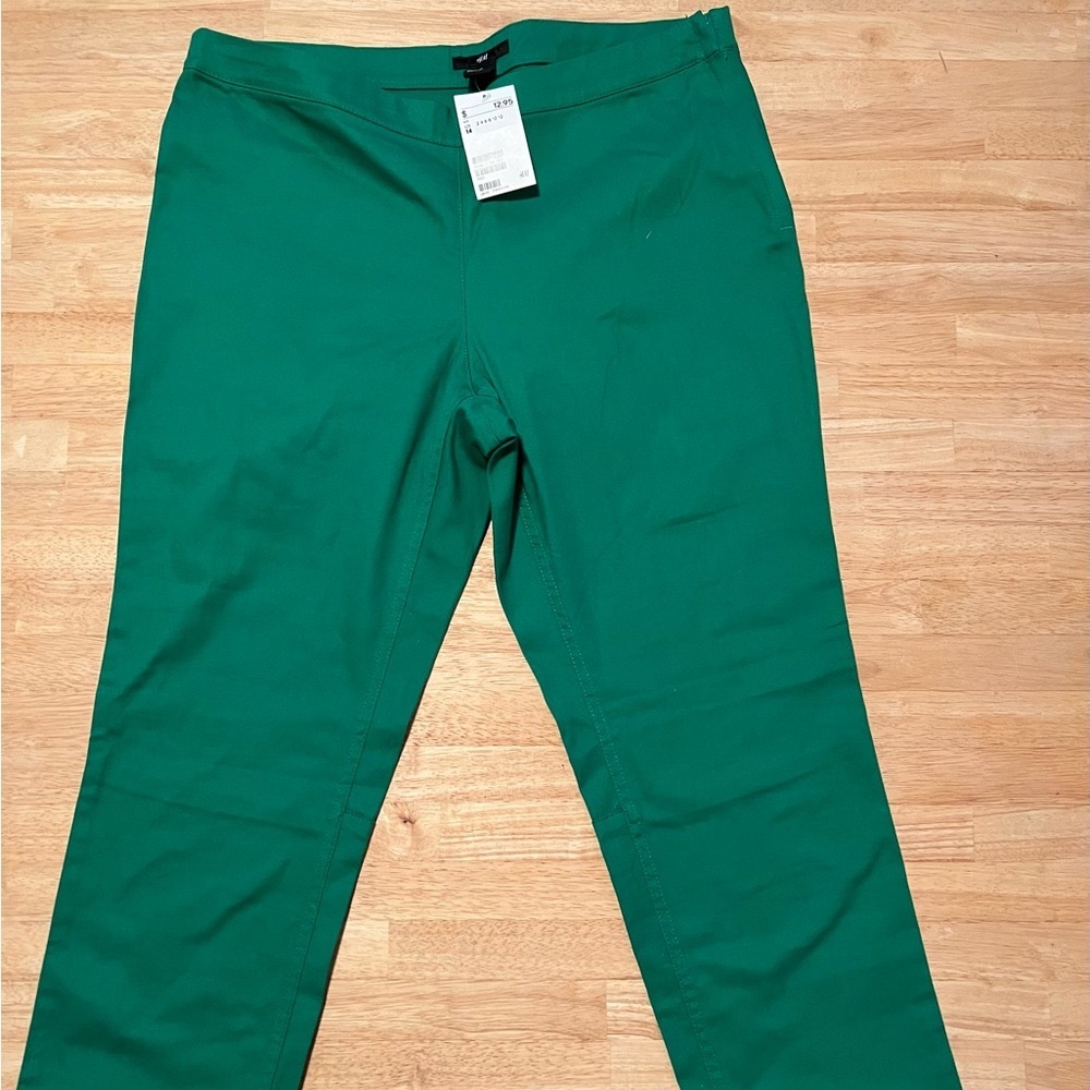 Green H&M ankle pants